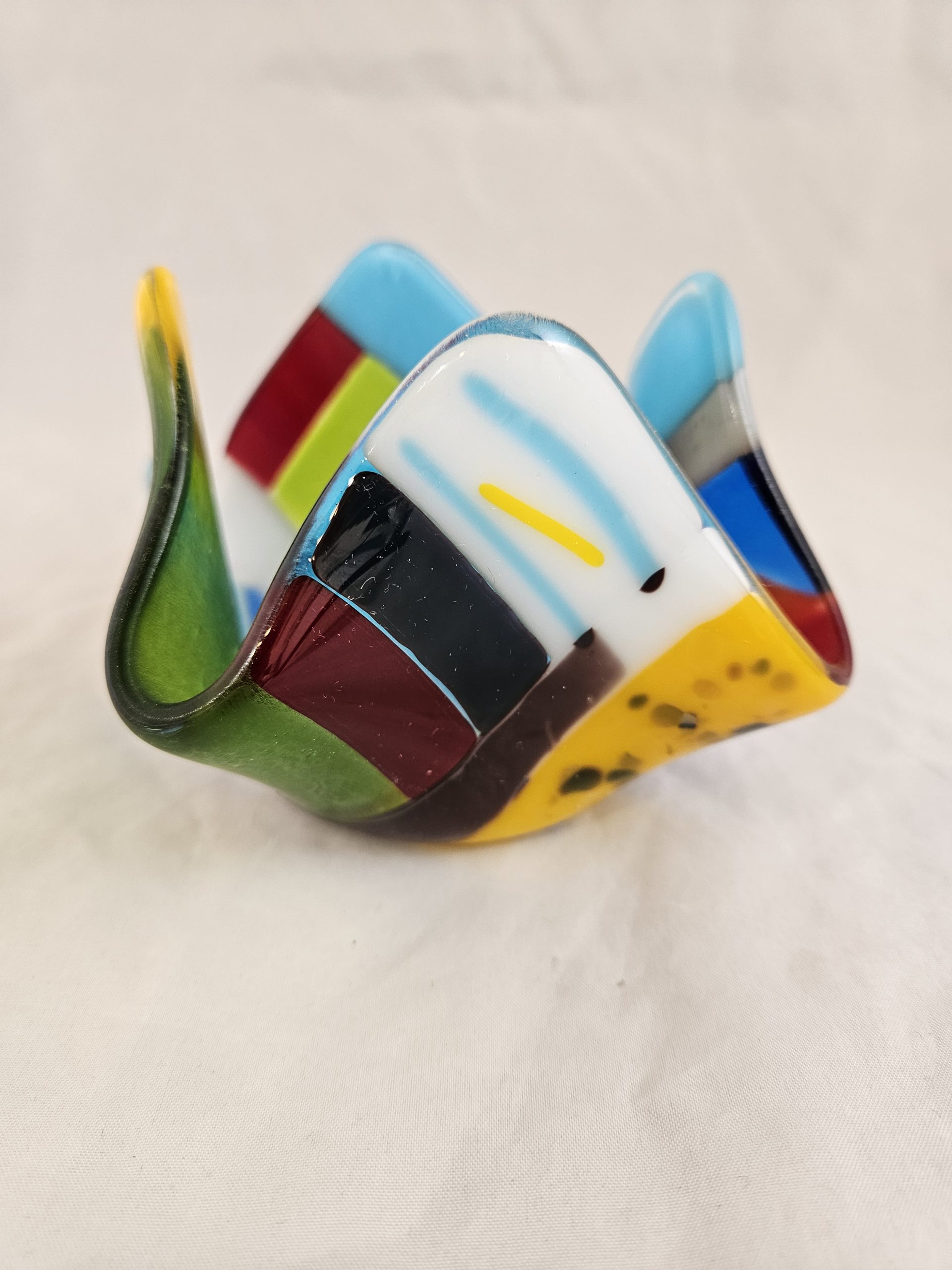 Colorfold Glow Glass Votive - Fused Glass