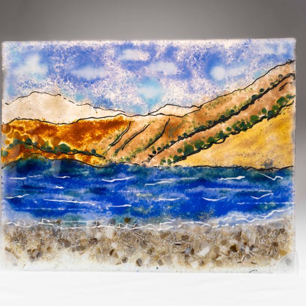 Summer Lake - Fused Glass