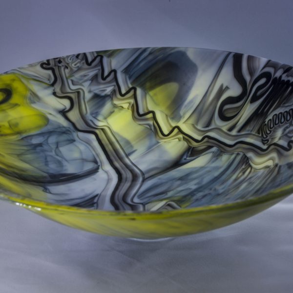 Graffiti Bowl - Fused Glass