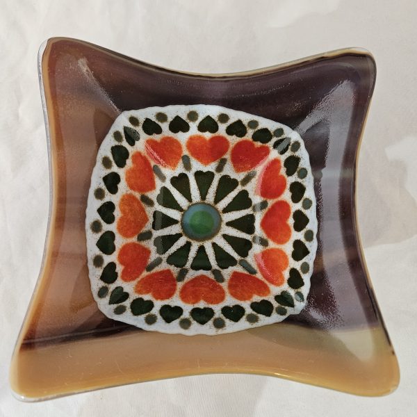 Heartwheel Gathering - Fused Glass