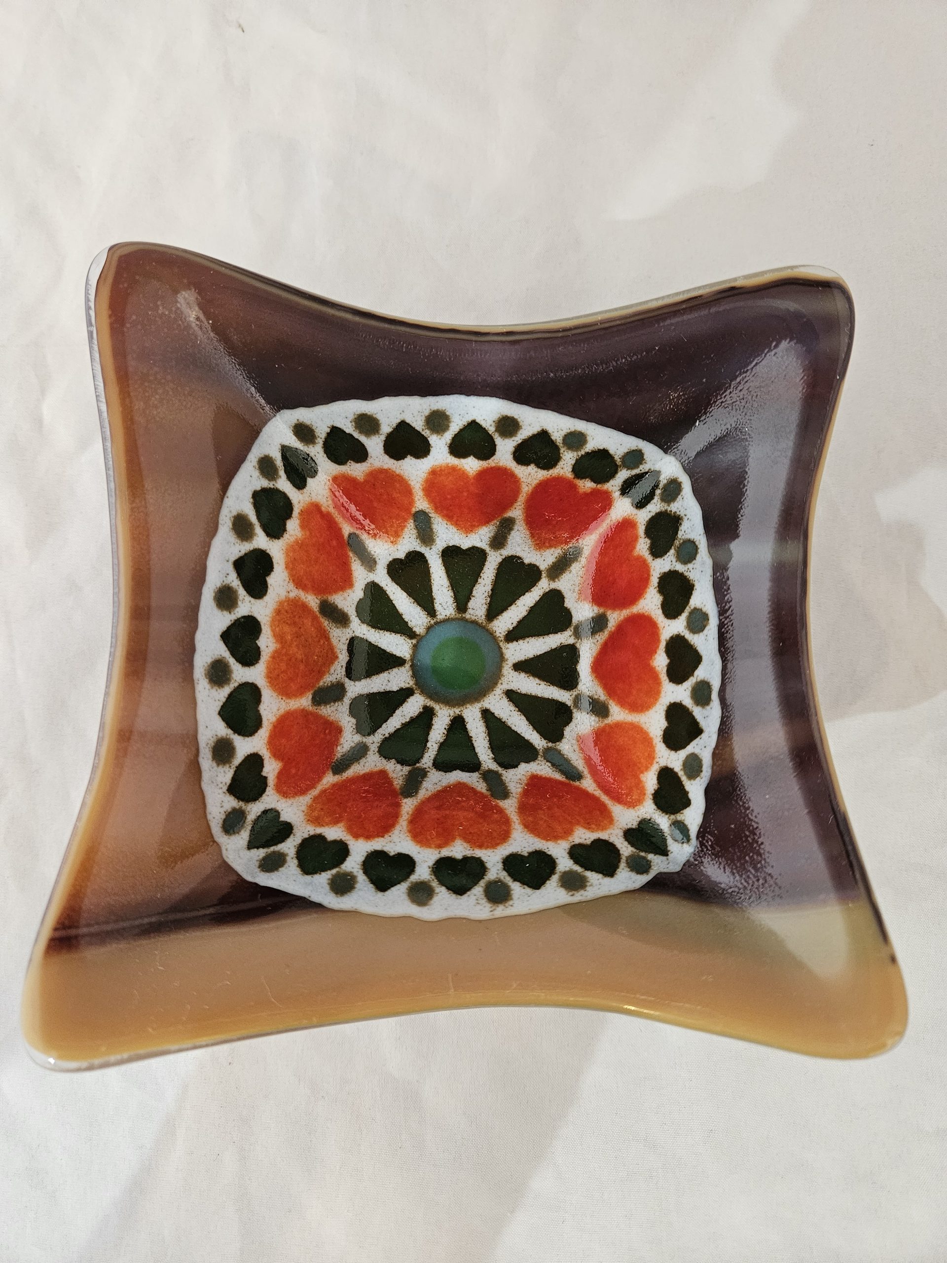 Heartwheel Gathering - Fused Glass