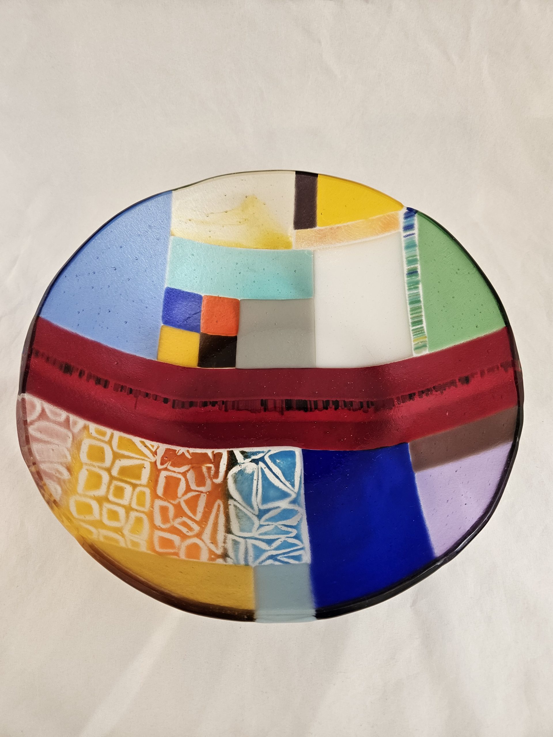Crossroads in Color - Fused Glass