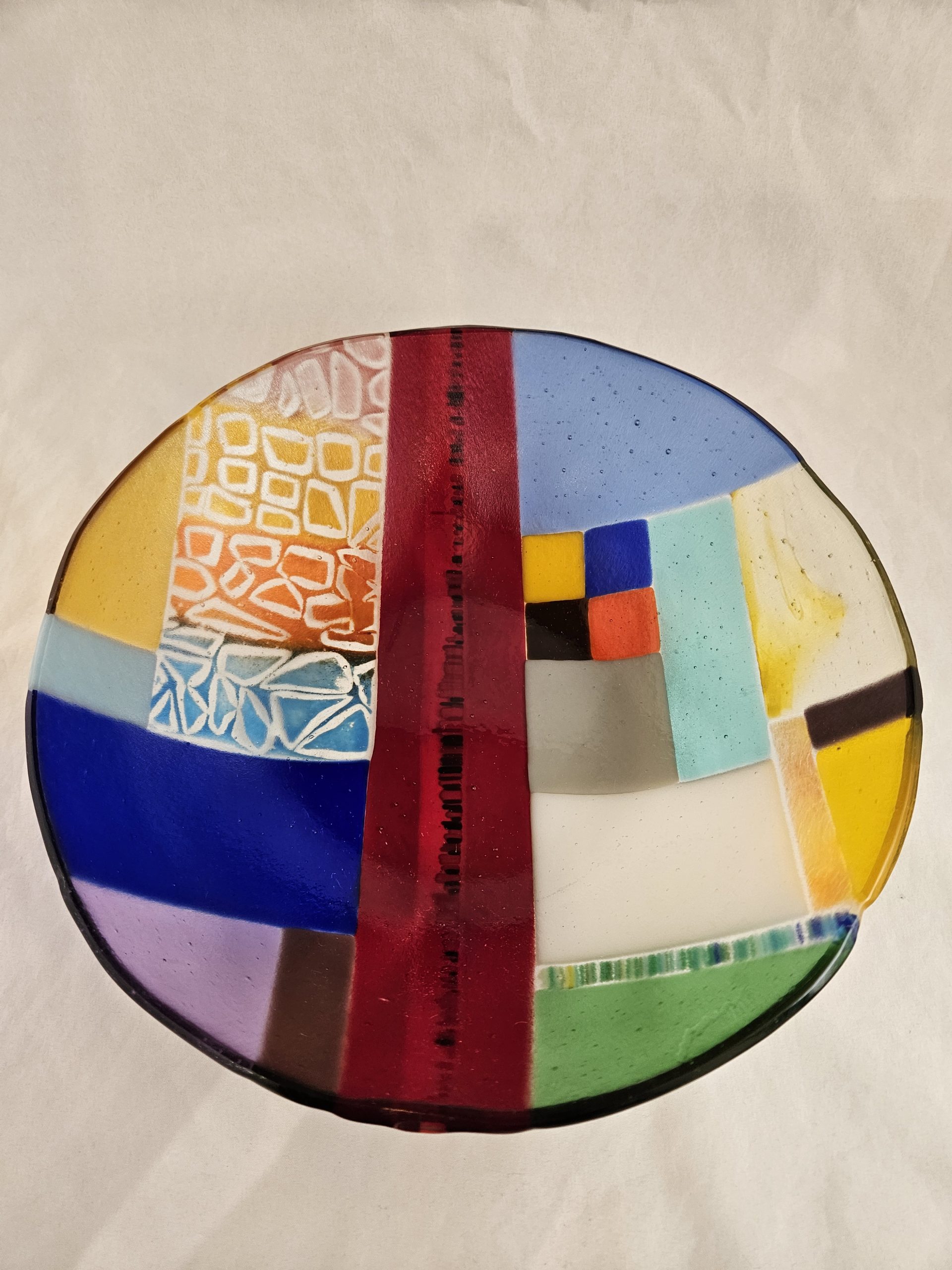 Everyday bowl colorful geometric bowl by Nancy Dillingham Mark