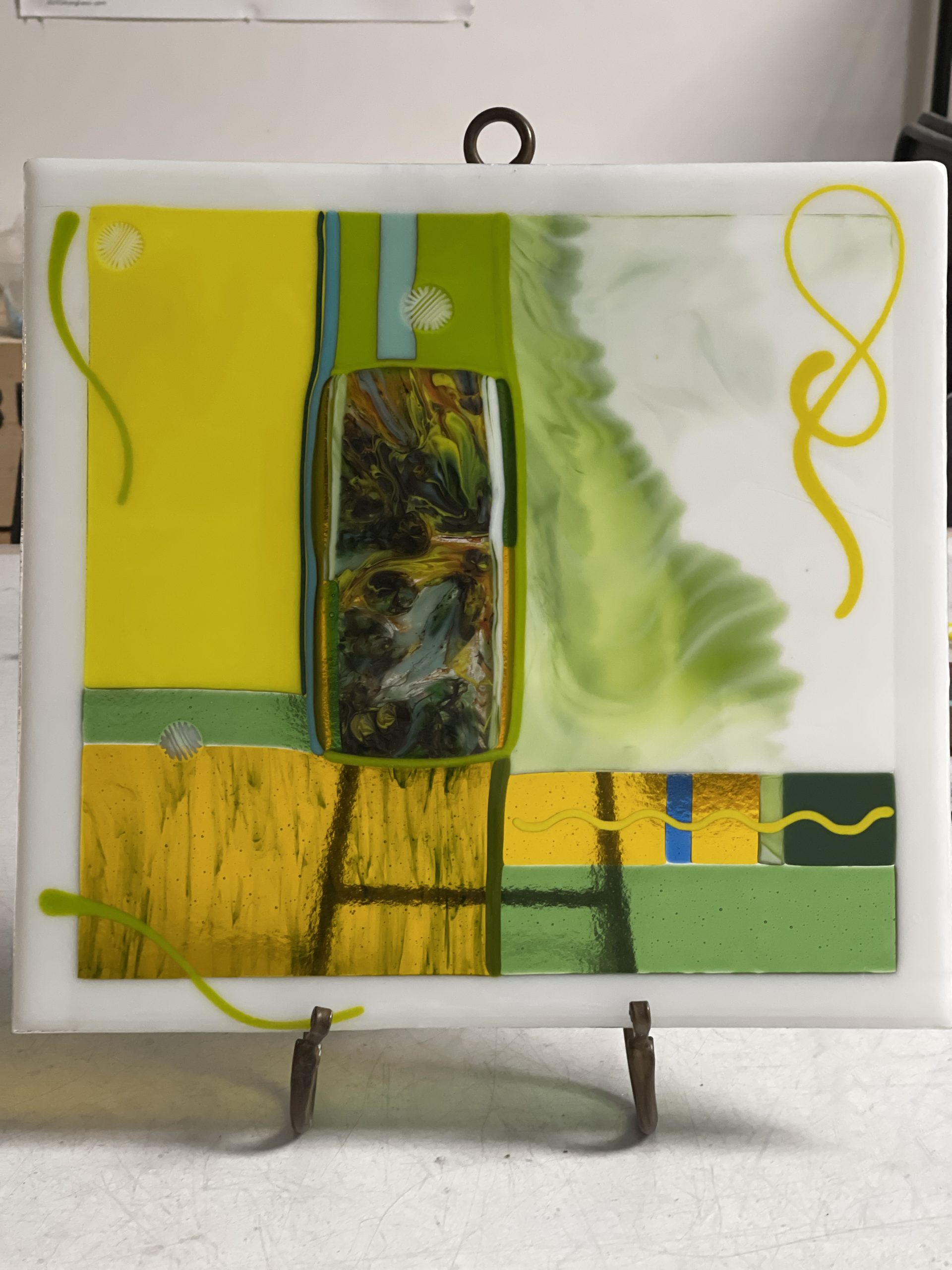 Garden After Rain - Fused Glass