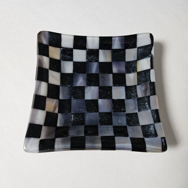 Evening Chessboard - Fused Glass