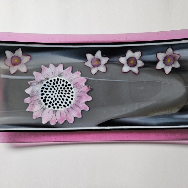 Pink Petal Parade - Fused Glass