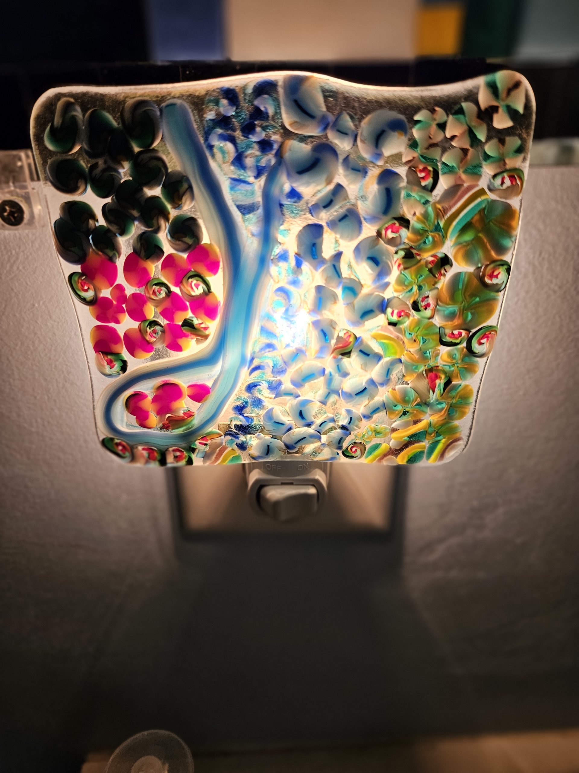 Garden Glow Nightlight - Fused Glass
