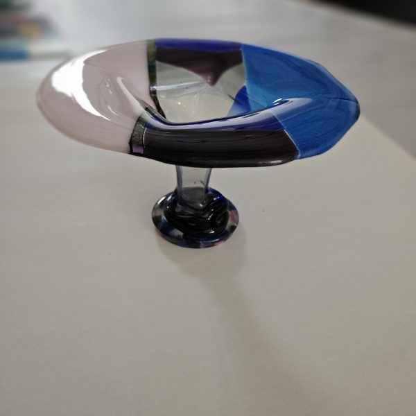 Petal Pedestal Vase - Fused Glass