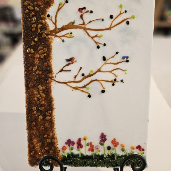 Quiet Perch - Fused Glass