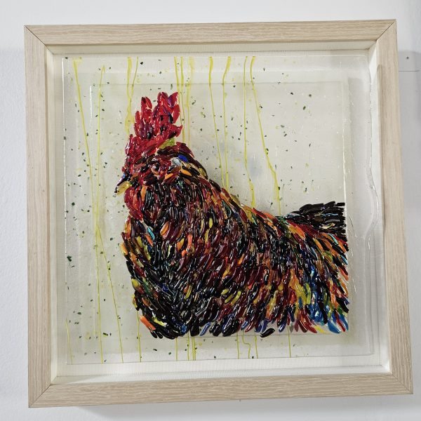 Feathered Revelry - Fused Glass