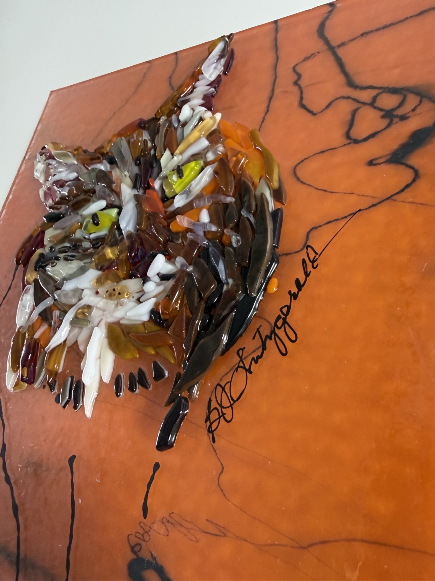 Custom art signed by the Artist BJ Fitzgerald - resident of Ventura, CA