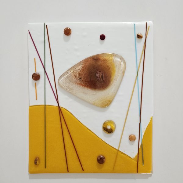 Golden Interval - Fused Glass
