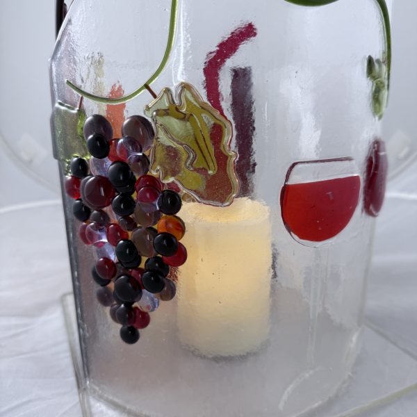 Fused Glass Lantern – Vineyard Evenings - Fused Glass