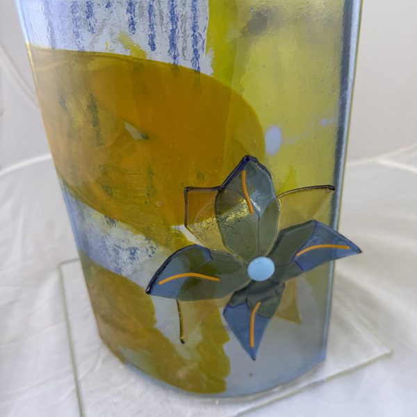 Fused Glass Lantern – Rhythm & Radiance - Fused Glass