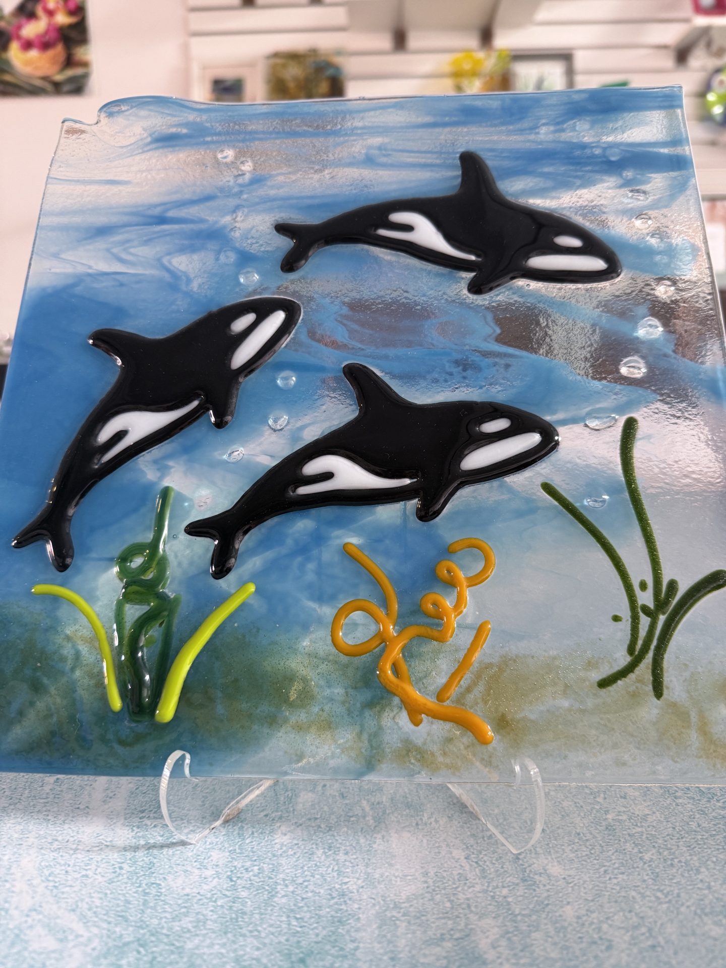 Ocean Kin Fused Glass Art - Fused Glass