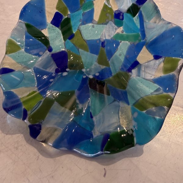 Tumbled Cove Fused Glass Shell - Fused Glass