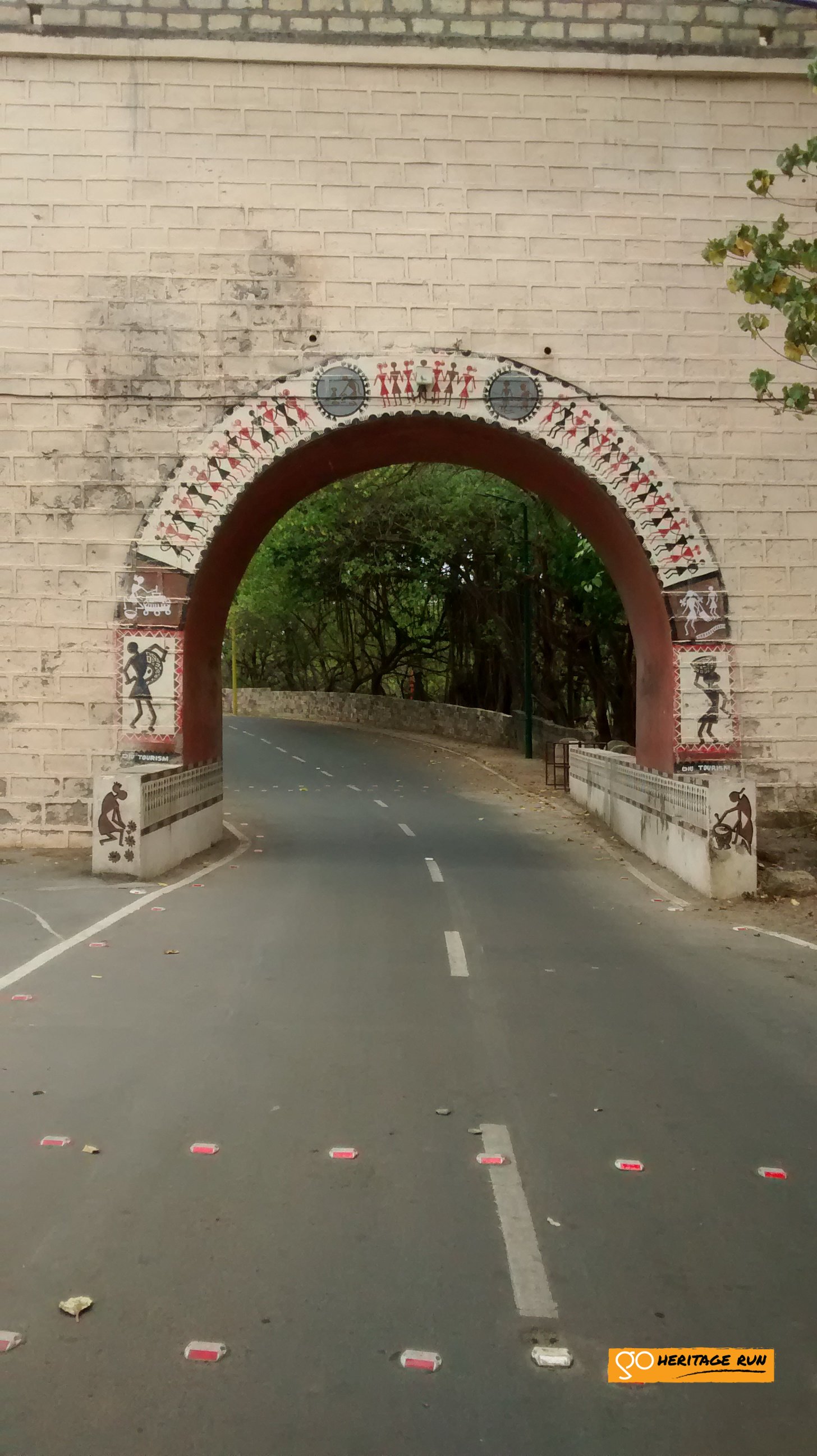 Decorated arch