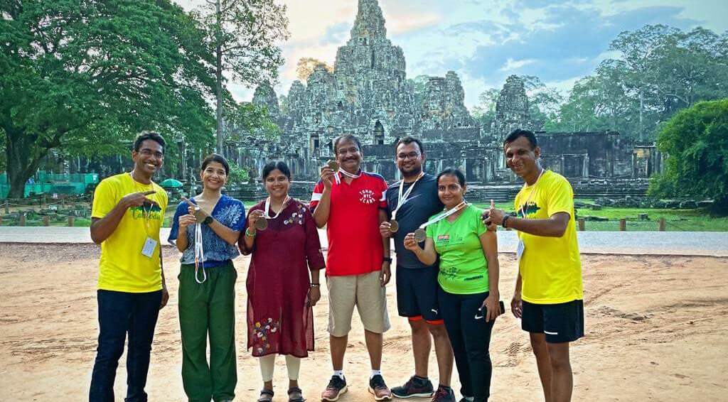 Families at Ta Prohm