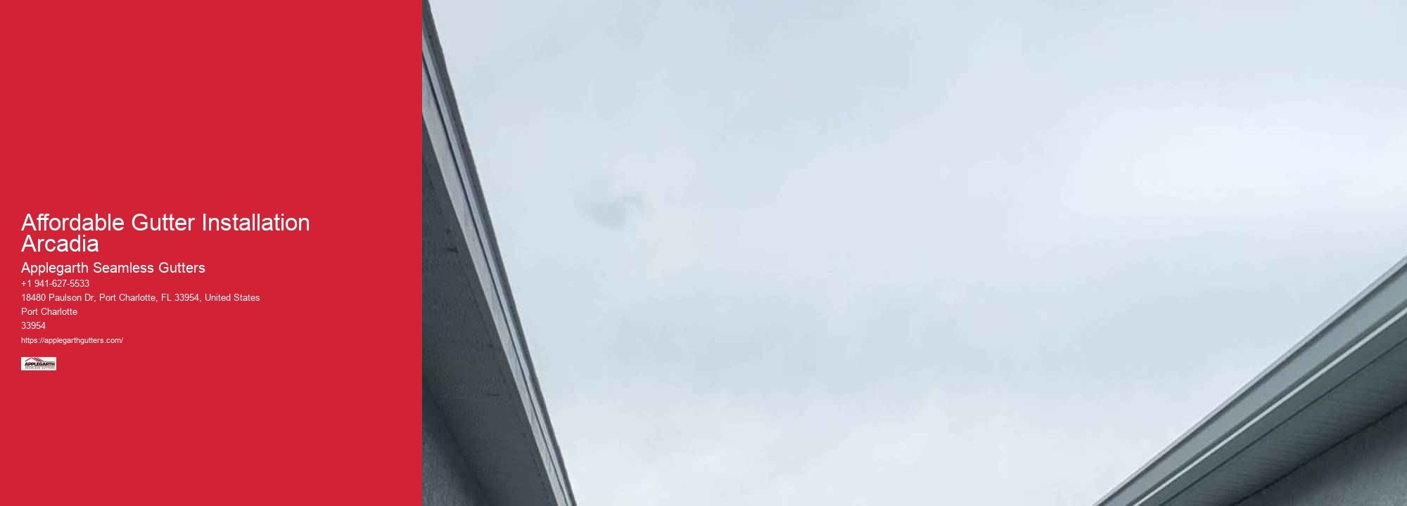 Affordable Gutter Installation Arcadia