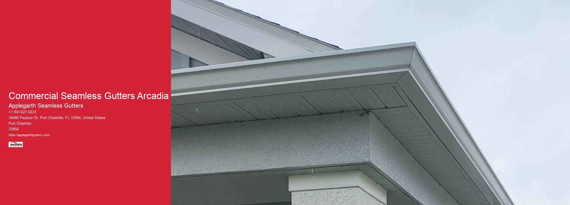 Commercial Seamless Gutters Arcadia