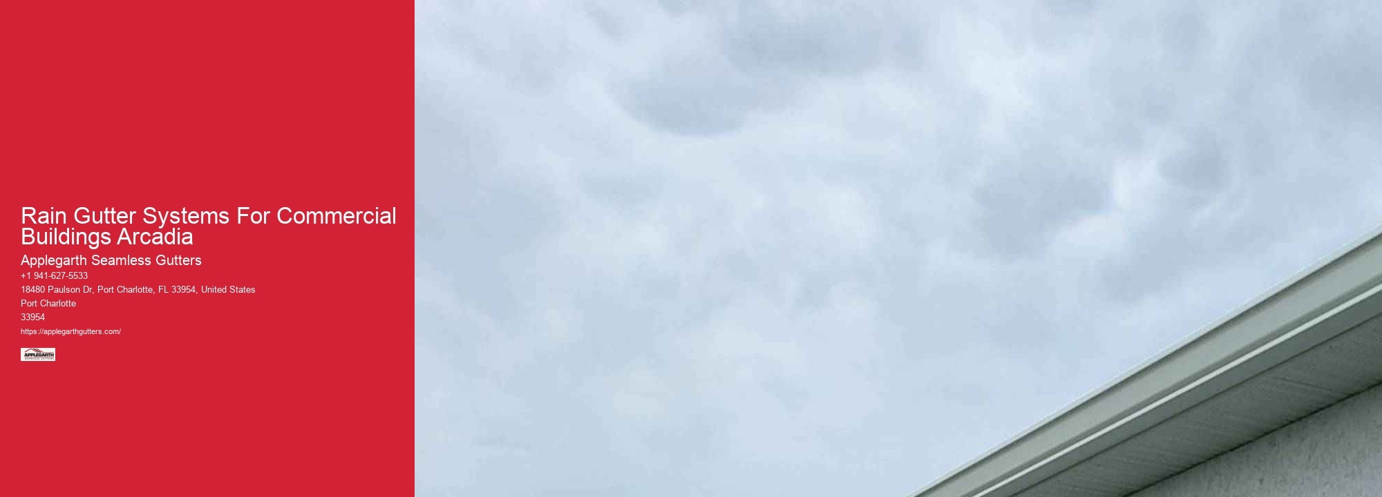 Rain Gutter Systems For Commercial Buildings Arcadia