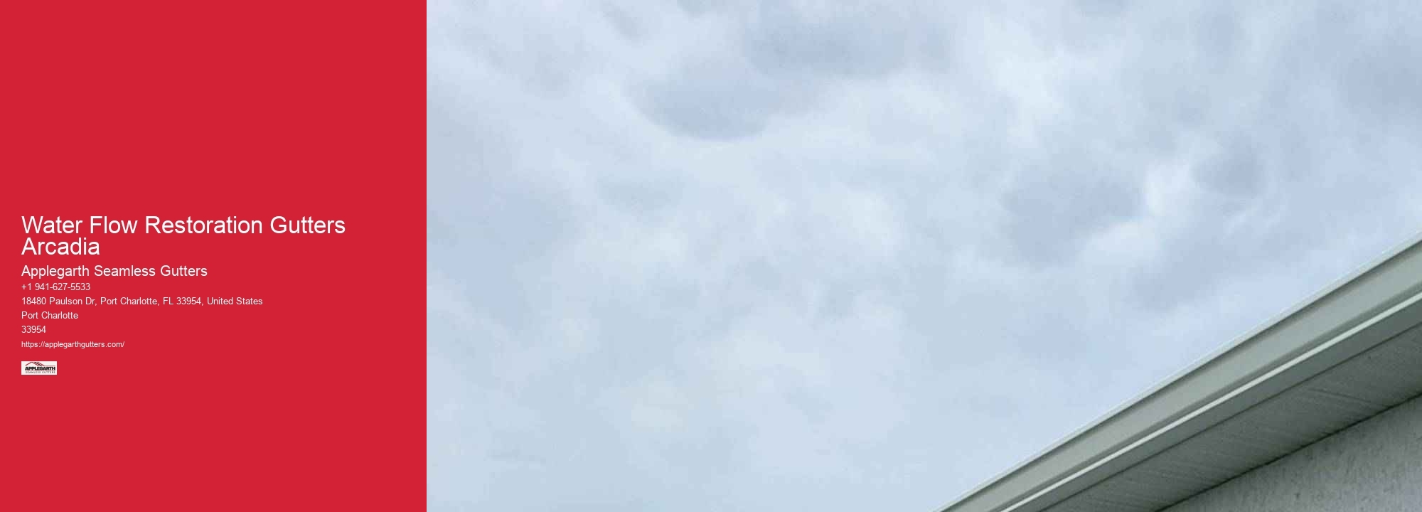 Water Flow Restoration Gutters Arcadia