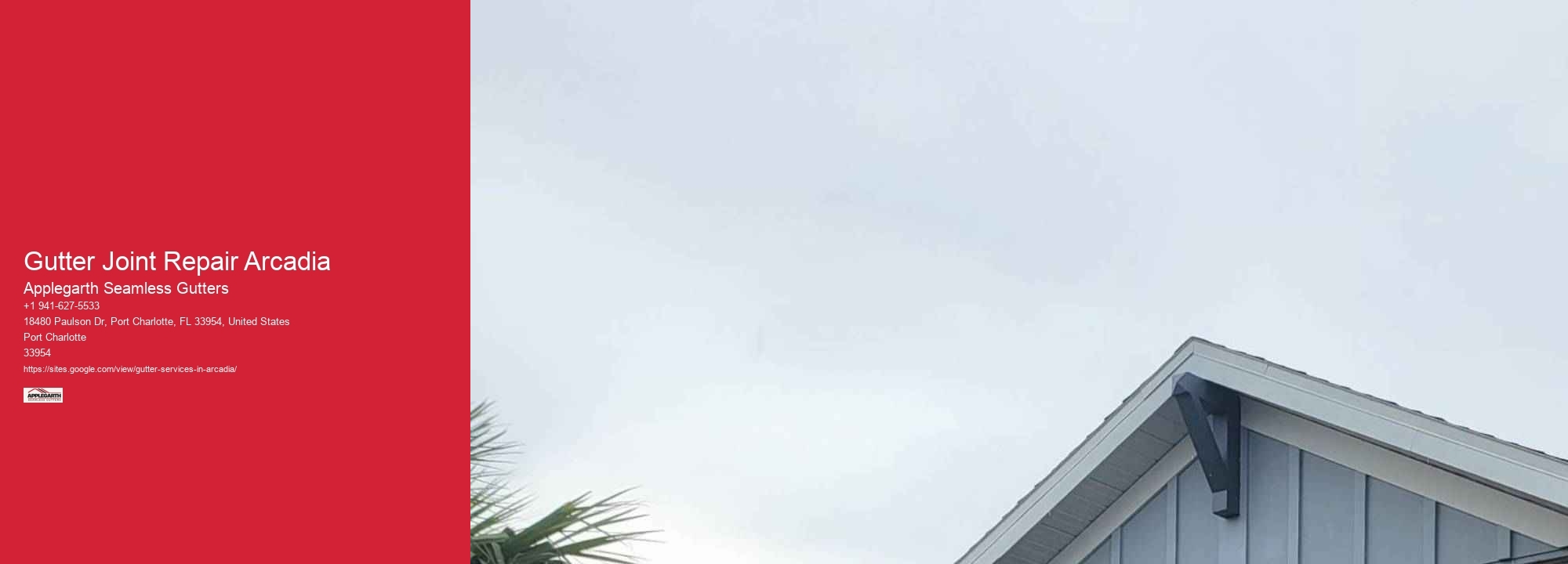 Gutter Joint Repair Arcadia