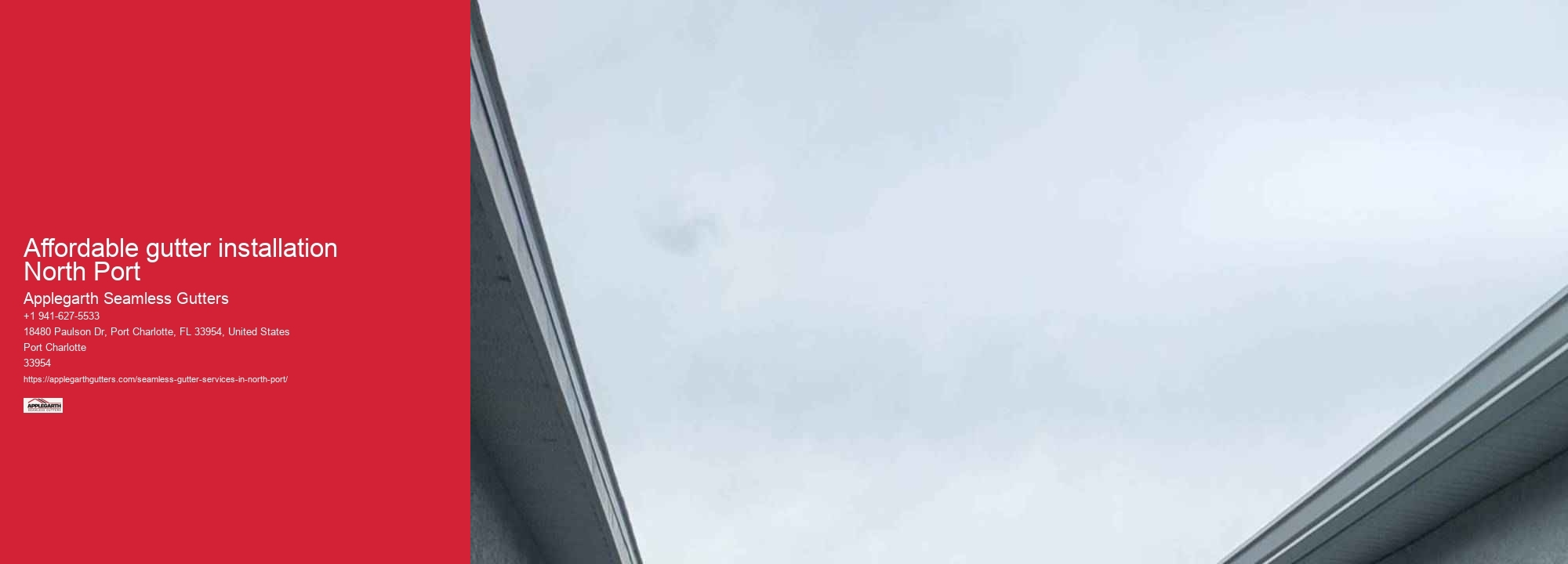 Affordable gutter installation North Port