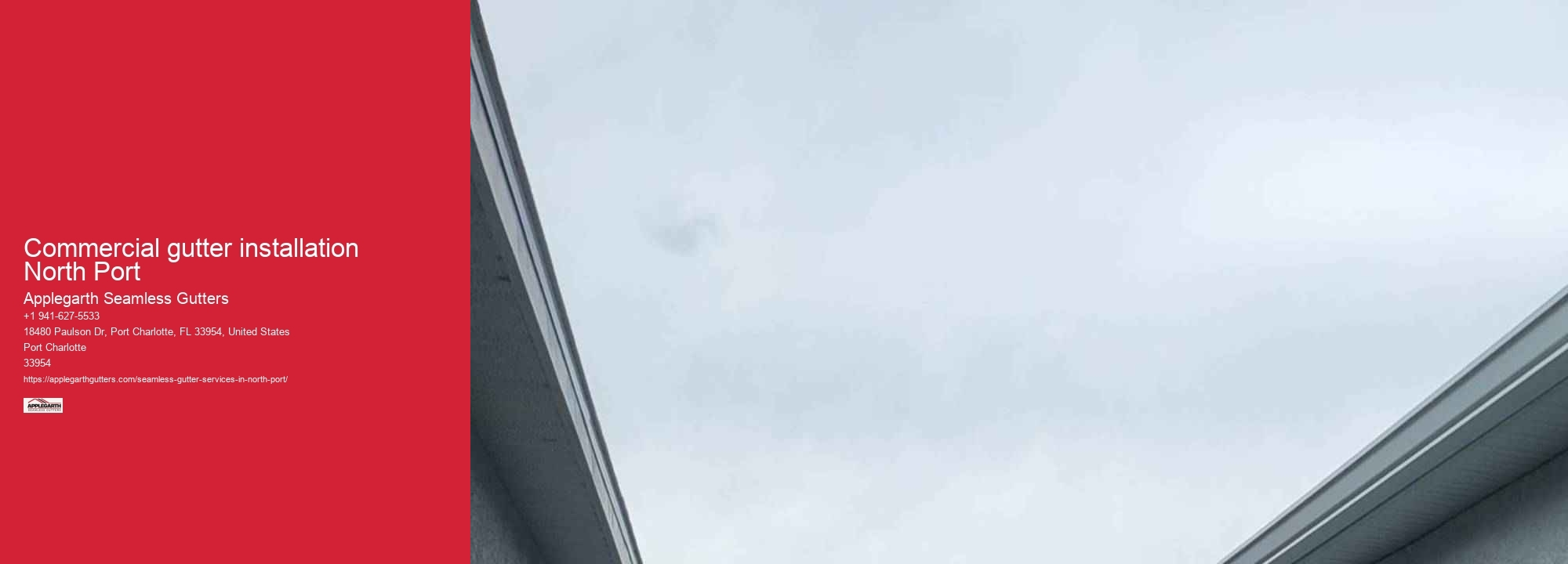 Commercial gutter installation North Port