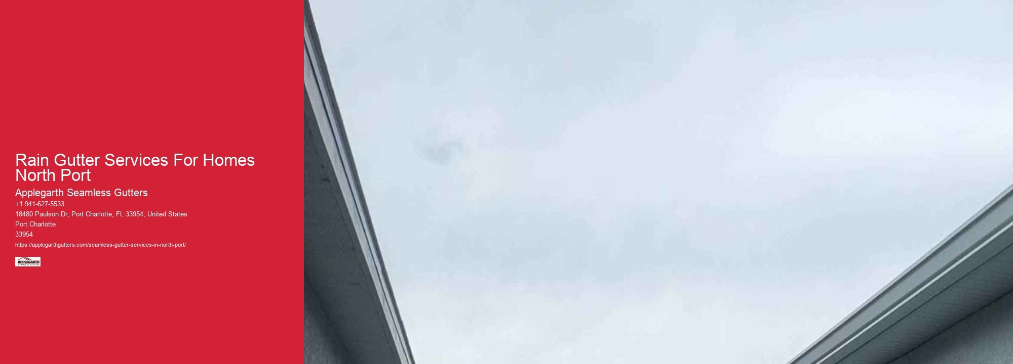 Rain Gutter Services For Homes North Port