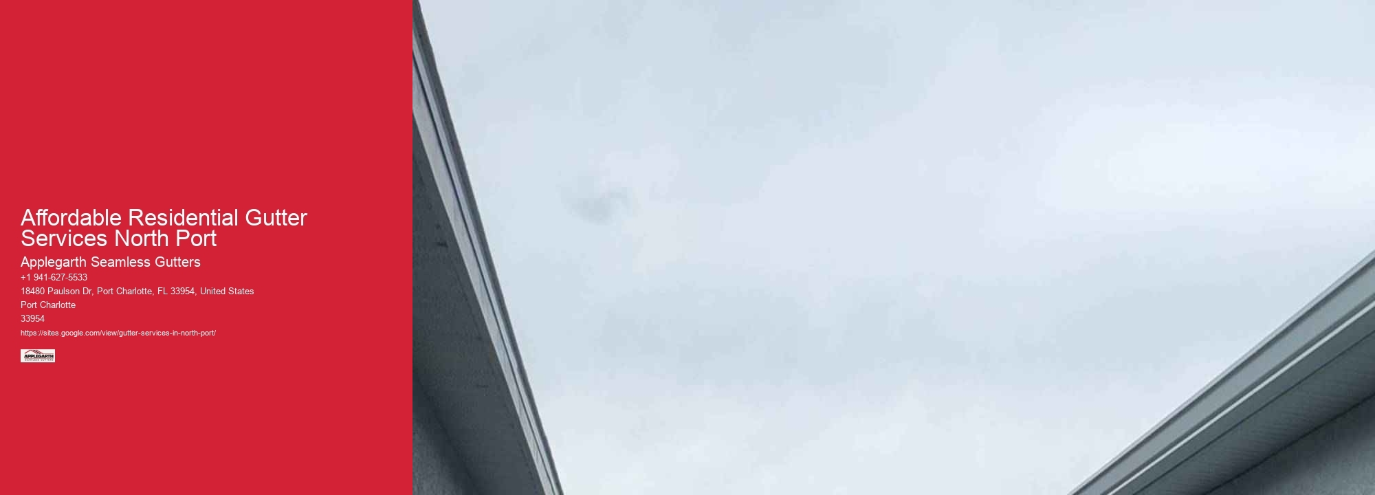 Affordable Residential Gutter Services North Port