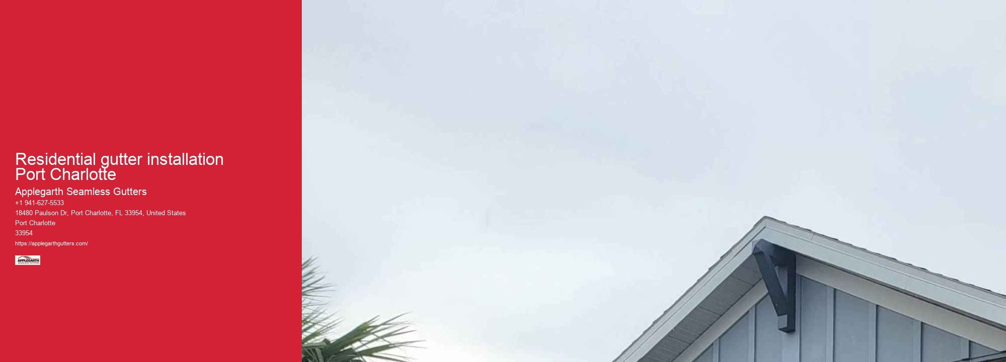 Residential gutter installation Port Charlotte