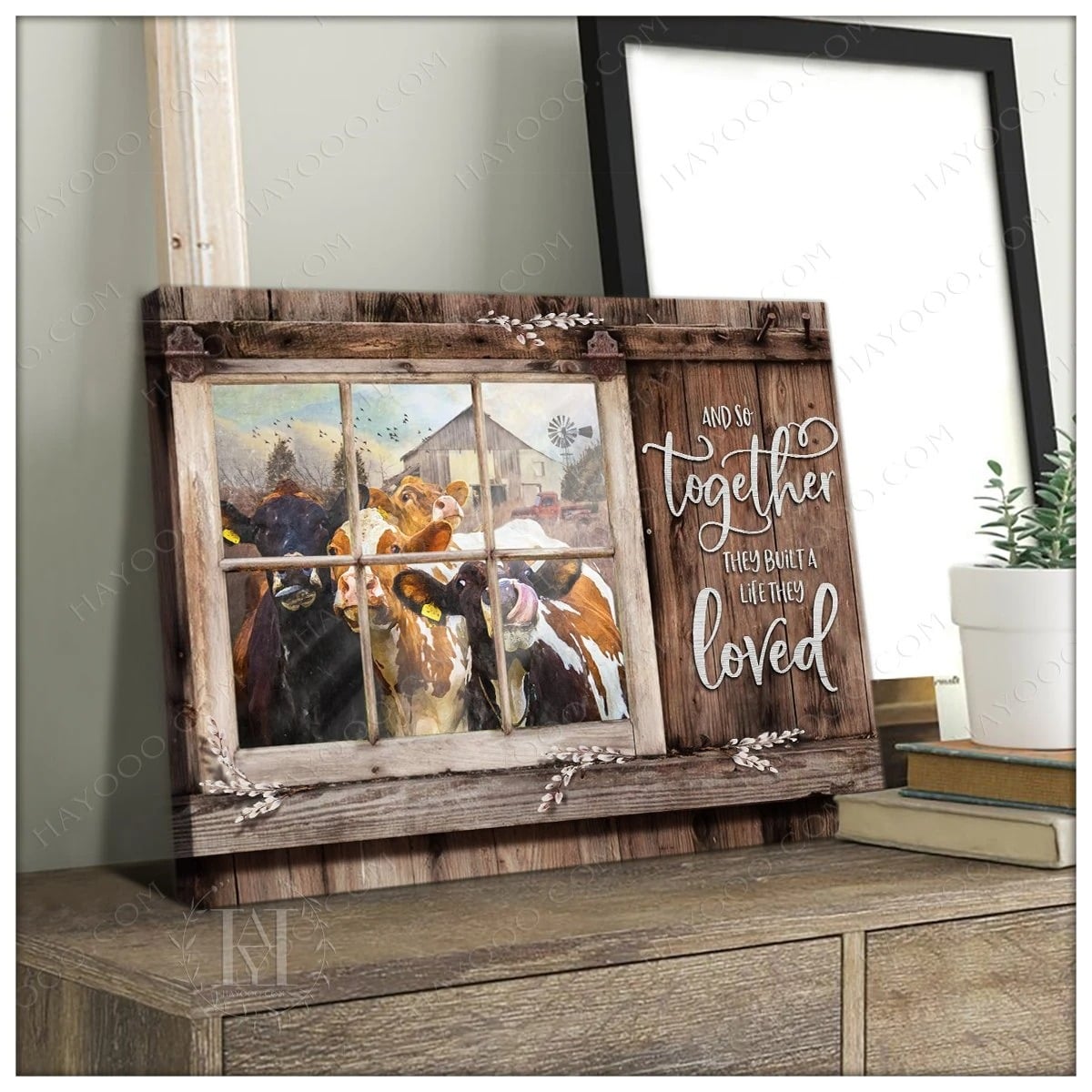 Blog, Wall Decor Rustic Windows With Old Barn Canvas