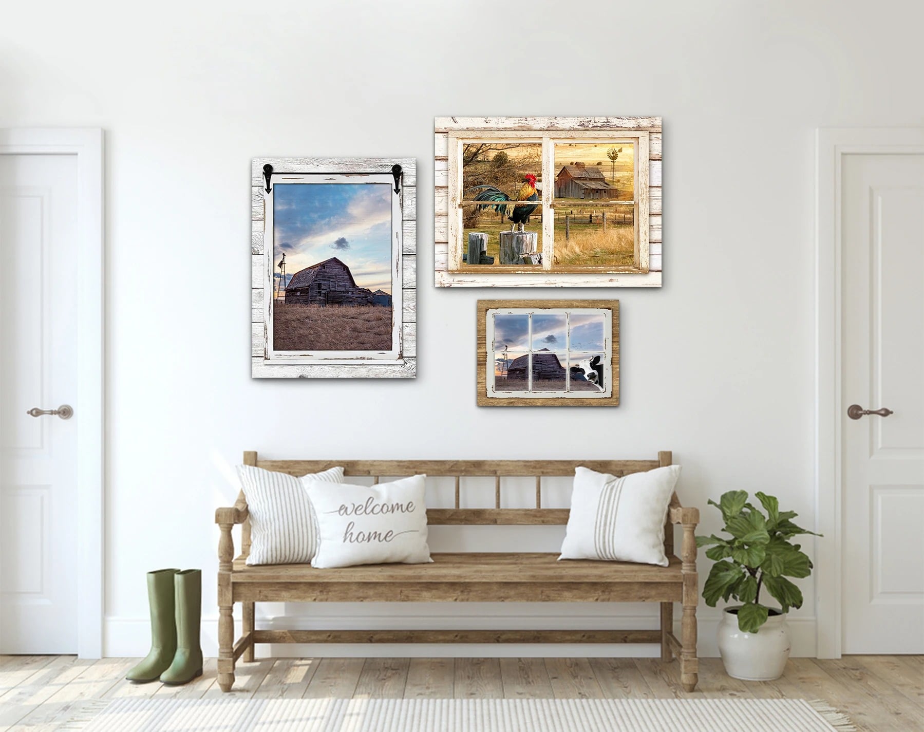 Brighten Your Room With Faux Window Scene Wall Art 7 Faux Window Scene Wall Art