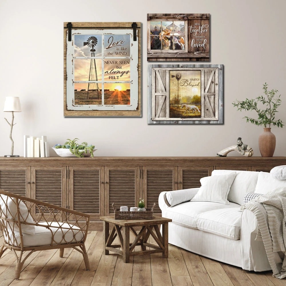 Brighten Your Room With Faux Window Scene Wall Art 9 Faux Window Scene Wall Art