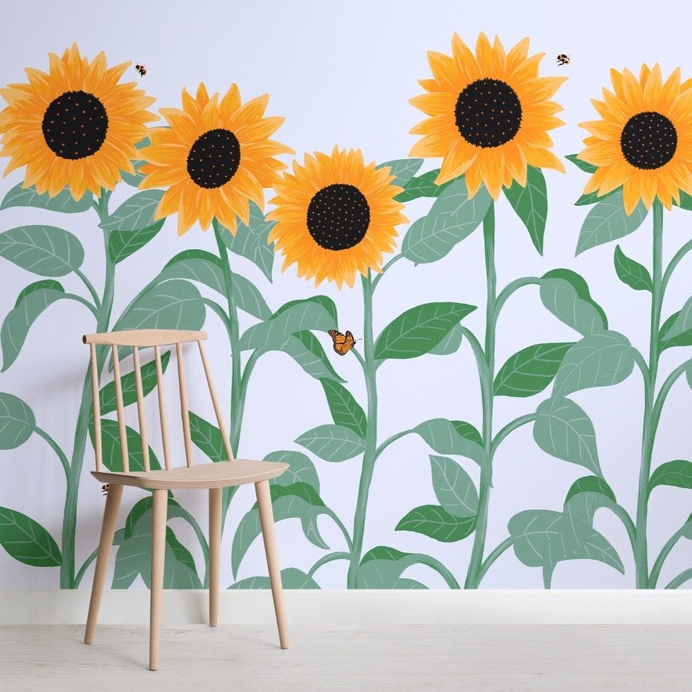 Blog, Wall Decor Sunflower Wall Decor Ideas