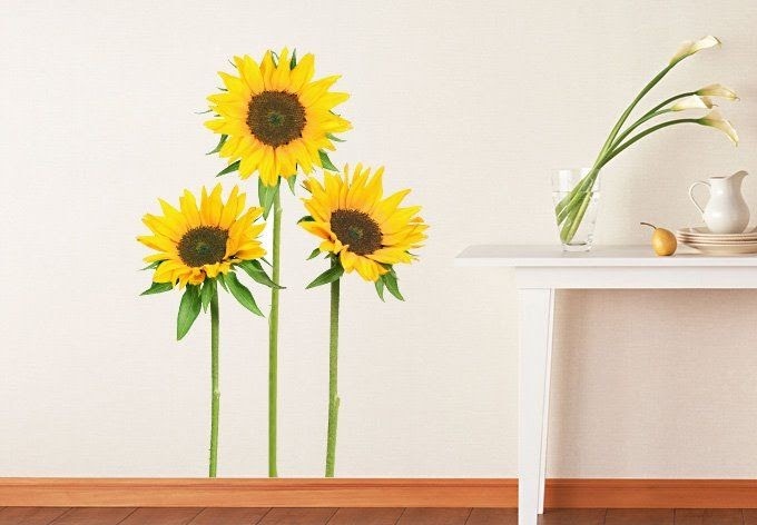 Blog, Wall Decor Sunflower Wall Decor Ideas
