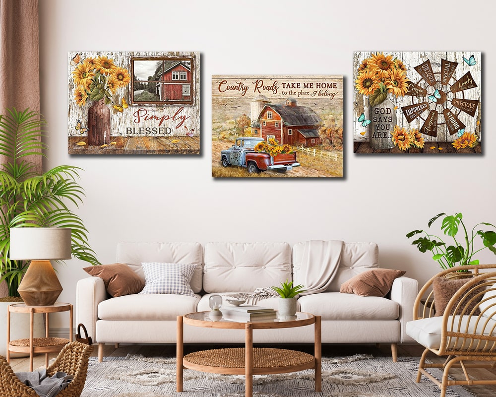 Blog, Farmhouse Decor, Inspiration, Wall Decor living room wall decor ideas