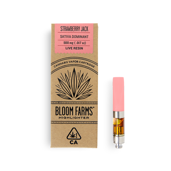 Bloom Farms Strawberry Jack (S) Live Resin Cartridge (1/2 Gram)