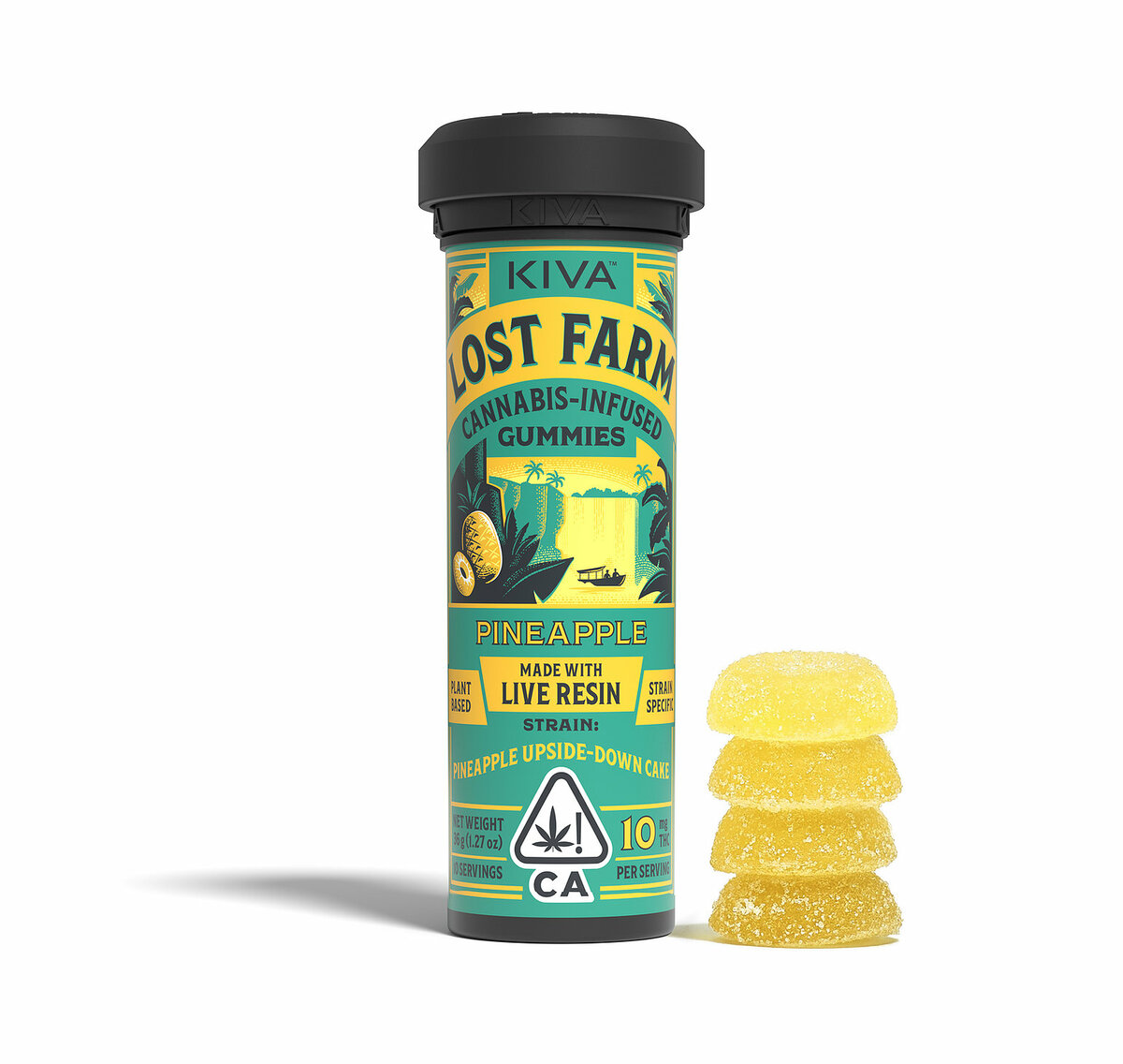 Lost Farm Pineapple Gummies (H) (100mg THC) HERB