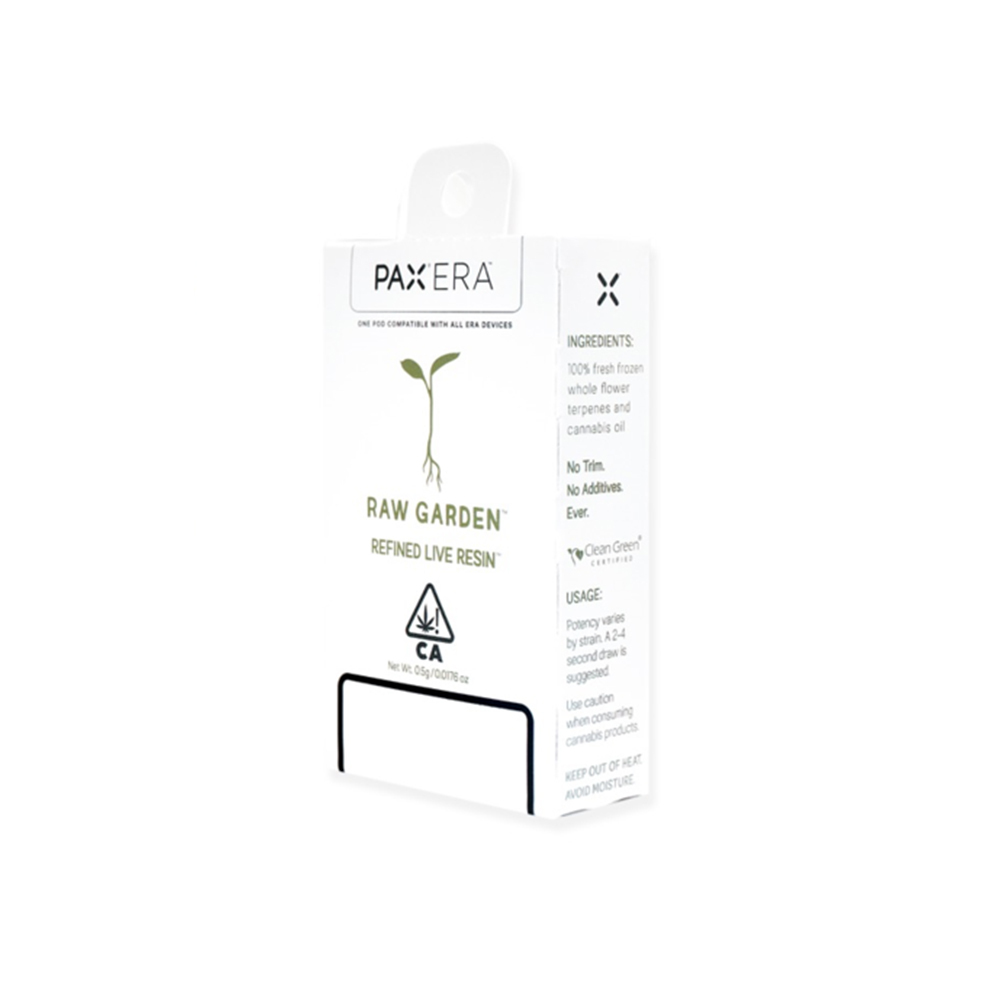 Raw Garden Refined Live Resin PAX Era Pod Paradise OG HERB