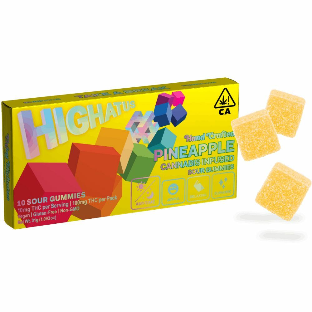 Highatus Pineapple Sour Gummies Hybrid HERB