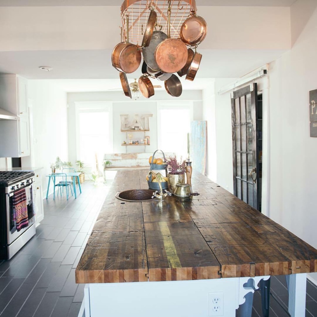 Kitchen Island From Reclaimed Wood