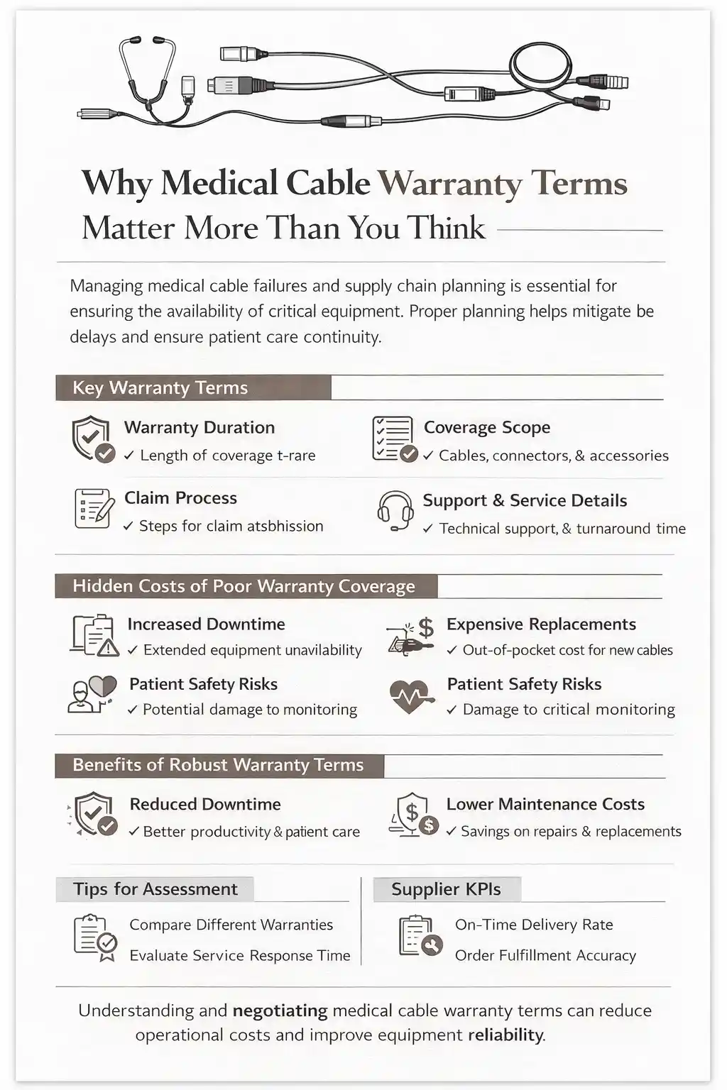 Why Medical Cable Warranty Terms Matter More Than You Think