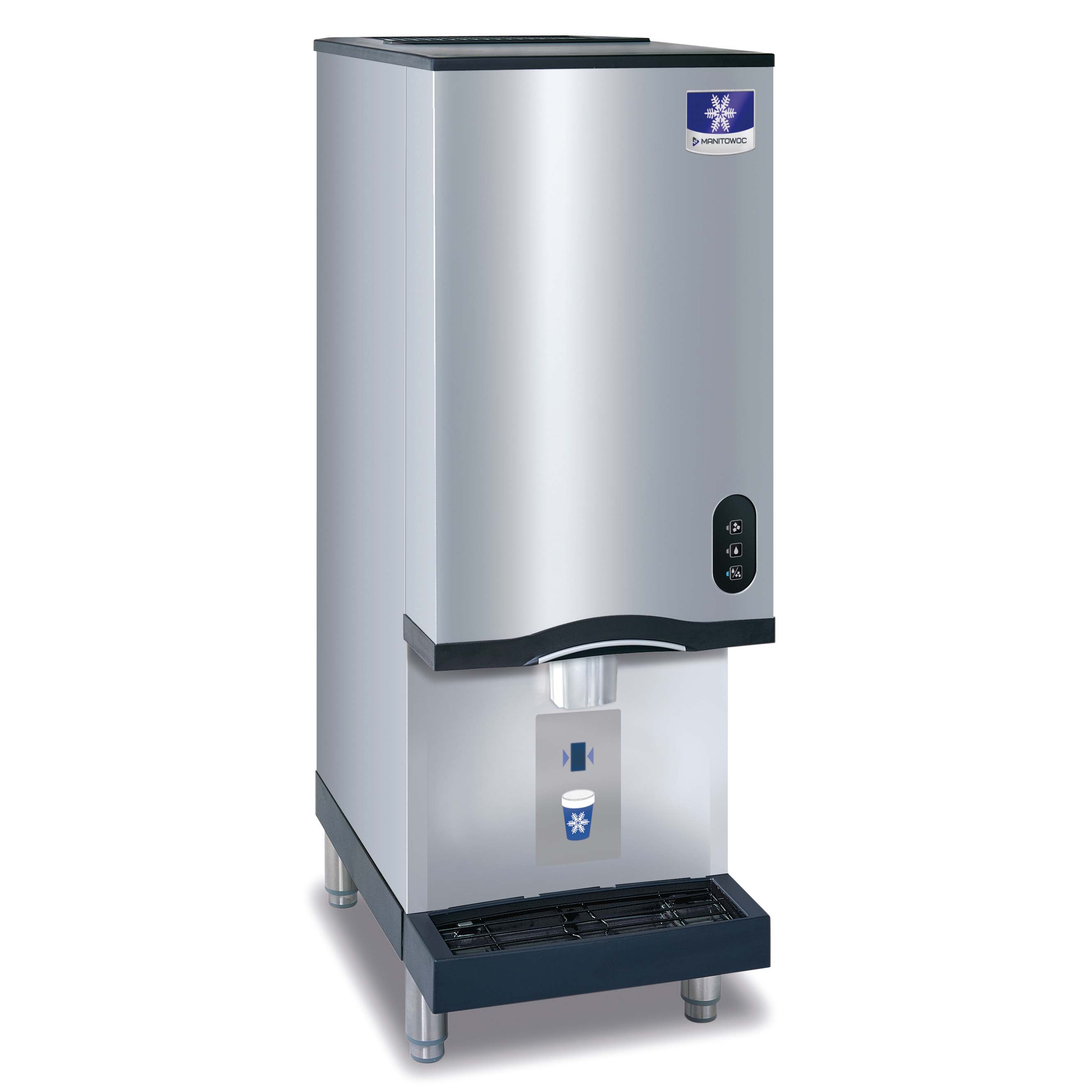 315lb Air Cooled Countertop Nugget Ice Machine and Dispenser
