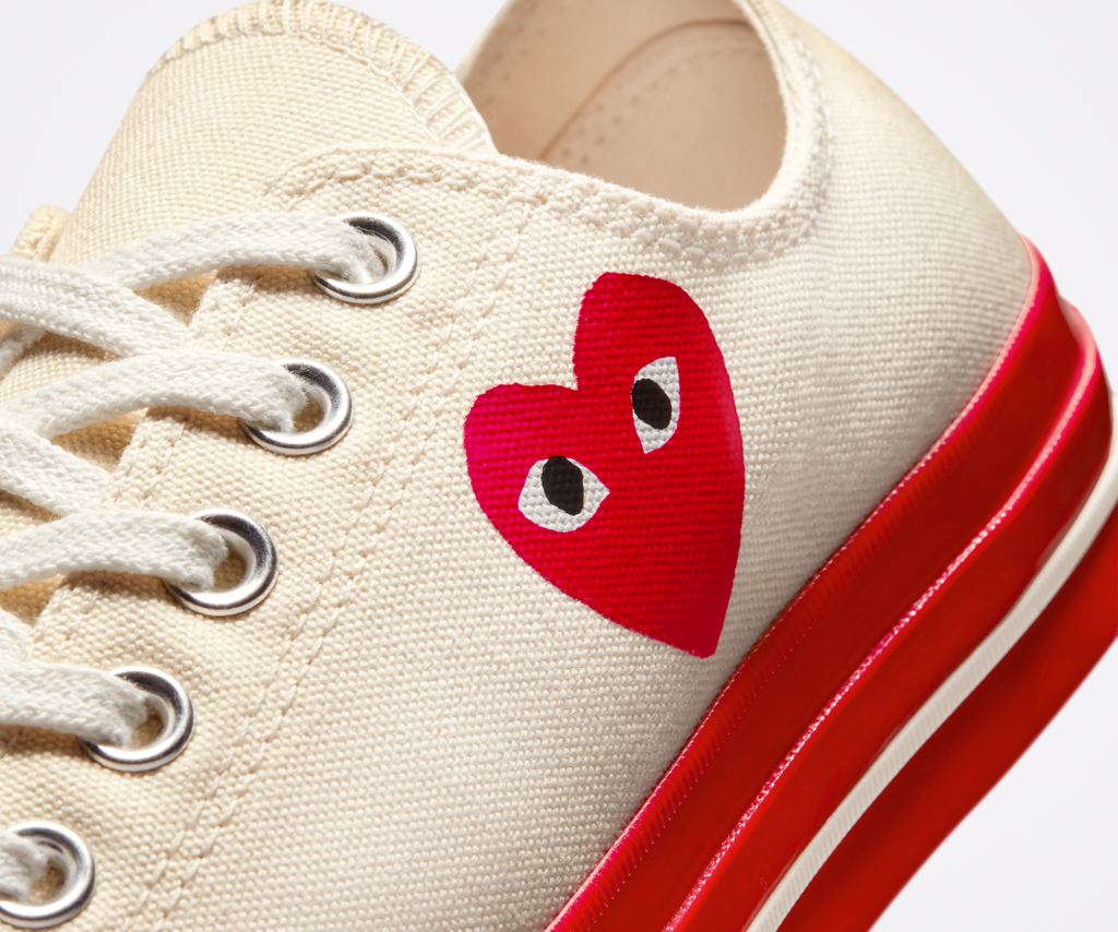 CONVERSE x COMME DES GARÇONS PLAY 12 Converse y Comme des Garcons blanco