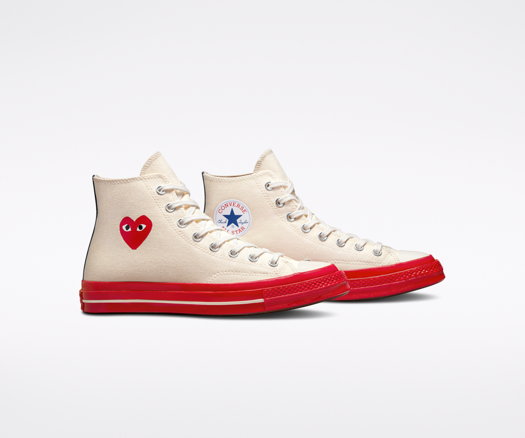 CONVERSE x COMME DES GARÇONS PLAY 5 Converse y Comme des Garcons blancos bota