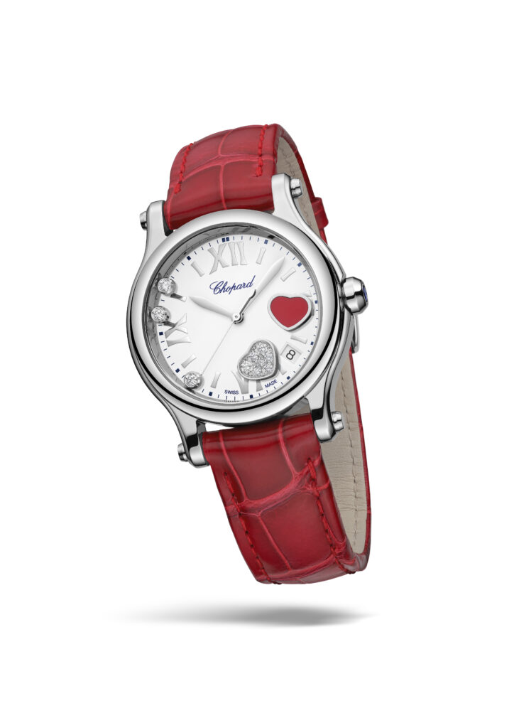 Chopard celebra San Valentín con una romántica selección de piezas. 12 MAPLE CHOPARD HAPPY WATCH