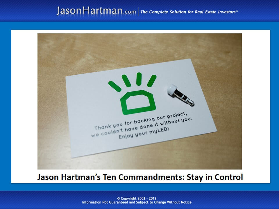 Jason Hartman’s Ten Commandments: Stay in Control