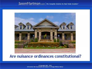 Do Nuisance Ordinances Hurt Landlords?